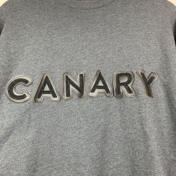 Canary Hip Wear Crewneck Sweatshirt Adult Womens Medium Gray Delta Fleece - Picture 5 of 9